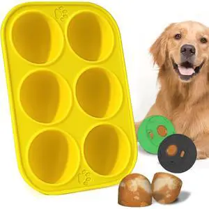 6 Cavities Silicone Dog Treat Molds for Woof Pupsicle & Power Chewer Pupsicle Large 25-75lbs, Reusable Frozen Dog Treat Molds for Making Puppy Favorite Freeze Refill Ice Popsicle Treats (L) 6 Cavities Silicone Dog Treat Molds for Woof Pupsicle & Power Chewer Pupsicle Large 25-75lbs, Reusable Frozen Dog Treat Molds for Making Puppy Favorite Freeze Refill Ice Popsicle Treats (L)