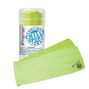 Chilly Sport Cooling Neck Wrap & Head Band, Hivis Green, 33 x 6 1/2 Chilly Sport Cooling Neck Wrap & Head Band, Hivis Green, 33 x 6 1/2