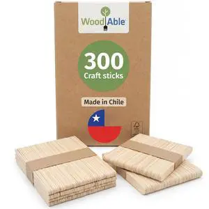 300 Pcs Popsicle Craft Sticks Ice Cream Sticks Natural Wood - Waxing Sticks - Eco Friendly - Pop Sticks for DIY Crafts - Popsicle Craft Sticks 4.5 inch Length Treat Sticks Ice - Made in Chile 300 Pcs Popsicle Craft Sticks Ice Cream Sticks Natural Wood - Waxing Sticks - Eco Friendly - Pop Sticks for DIY Crafts - Popsicle Craft Sticks 4.5 inch Length Treat Sticks Ice - Made in Chile