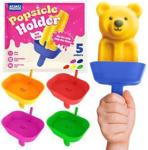 5 pcs Drip Free Popsicle Holders for Kids, Reusable Silicone Ice Cream Holder With Straw, Mess Free Popsicle Drip Catcher for Toddlers, Dishwasher Safe BPA Free, Fit Standard Stick Ice Pop (5 Colors) 5 pcs Drip Free Popsicle Holders for Kids, Reusable Silicone Ice Cream Holder With Straw, Mess Free Popsicle Drip Catcher for Toddlers, Dishwasher Safe BPA Free, Fit Standard Stick Ice Pop (5 Colors)