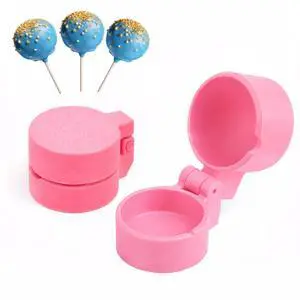 2-Pack Round Cake Pop Mold Press Set, ABS Cake Pop Maker, Circle Cake Pop Cutter and Pusher, Baking Molds Kit for Parties, Wedding,Home Desserts Making- Pink 2-Pack Round Cake Pop Mold Press Set, ABS Cake Pop Maker, Circle Cake Pop Cutter and Pusher, Baking Molds Kit for Parties, Wedding,Home Desserts Making- Pink