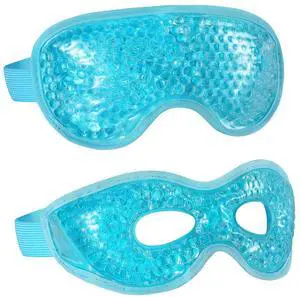 2PCS Gel Eye Mask Reusable Cold Therapy Gel Bead Eye Mask for Puffiness/Dark Circles/Eye Bags/Dry Eyes/Headaches/Migraines/Stress Relief (Blue) 2PCS Gel Eye Mask Reusable Cold Therapy Gel Bead Eye Mask for Puffiness/Dark Circles/Eye Bags/Dry Eyes/Headaches/Migraines/Stress Relief (Blue)