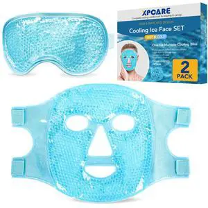 Colding Ice Face Mask and Cooling Eye Mask for Puffy Eyes & Migraine Relief, Gel Eye Mask, Cool Face Masks for Dark Circles, Eye Surgery, Sleeping, Pressure, Headaches, Skin Care Colding Ice Face Mask and Cooling Eye Mask for Puffy Eyes & Migraine Relief, Gel Eye Mask, Cool Face Masks for Dark Circles, Eye Surgery, Sleeping, Pressure, Headaches, Skin Care
