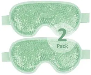 Cooling Eye Mask for Puffy Eyes, Cold Eye Mask Eye Ice Pack for After Eyes Surgery, Tension Stress Relief, Itchy Eyes, Headaches, Dark Circles - Blue (Green-2Pack) Cooling Eye Mask for Puffy Eyes, Cold Eye Mask Eye Ice Pack for After Eyes Surgery, Tension Stress Relief, Itchy Eyes, Headaches, Dark Circles - Blue (Green-2Pack)