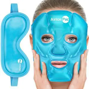 Colding Ice Face Mask and Cooling Eye Mask for Puffy Eyes & Migraine Relief, Gel Eye Mask, Cool Face Masks for Dark Circles, Eye Surgery, Sleeping, Pressure, Headaches, Skin Care Colding Ice Face Mask and Cooling Eye Mask for Puffy Eyes & Migraine Relief, Gel Eye Mask, Cool Face Masks for Dark Circles, Eye Surgery, Sleeping, Pressure, Headaches, Skin Care