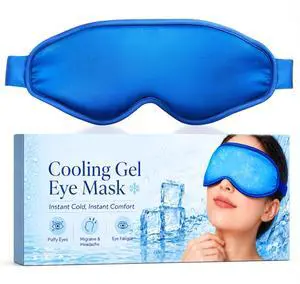 Cooling Eye Mask for Puffy Eyes: Fsa Eligible Items Hsa, Face Ice Eye Pack for Migraine After Surgery Relief - Reusable Cold Compress for Headaches Puffiness - Comfortable Weighted Fit Gel Sleep Mask Cooling Eye Mask for Puffy Eyes: Fsa Eligible Items Hsa, Face Ice Eye Pack for Migraine After Surgery Relief - Reusable Cold Compress for Headaches Puffiness - Comfortable Weighted Fit Gel Sleep Mask