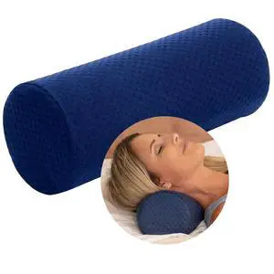 Memory Foam Cervical Neck Pillow, Round - Contoured Design to Support Neck and Shoulders, Relieve Pain and Pressure, Neck Roll Pillow for Sleeping, Neck Pillow, Memory Foam Neck Pillow Memory Foam Cervical Neck Pillow, Round - Contoured Design to Support Neck and Shoulders, Relieve Pain and Pressure, Neck Roll Pillow for Sleeping, Neck Pillow, Memory Foam Neck Pillow