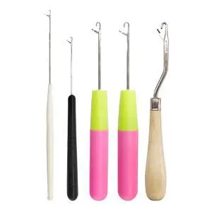 5PCS Latch Hook, Different Sizes Small Crochet Hooks Needle for Hair 5PCS Latch Hook, Different Sizes Small Crochet Hooks Needle for Hair