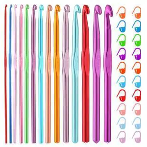 35 Pcs Crochet Hooks Set, Colorful Metal Crochet Hooks, Aluminum Ergonomic Handle Crochet Needles for Beginners and Experienced Crocheting 35 Pcs Crochet Hooks Set, Colorful Metal Crochet Hooks, Aluminum Ergonomic Handle Crochet Needles for Beginners and Experienced Crocheting