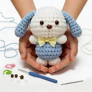 Crochet Kit for Beginners, Amigurumi Puppy Crochet Starter Kit with Step-by-Step Video Tutorials, Complete DIY Craft Kit Gift for Adults & Teens Crochet Kit for Beginners, Amigurumi Puppy Crochet Starter Kit with Step-by-Step Video Tutorials, Complete DIY Craft Kit Gift for Adults & Teens