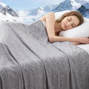 Cooling Blanket Queen Size, Cooling Blankets for Hot Sleepers, Absorbs Heat to Keep Body Cool for Summer Nights Sweats, Cold Blanket for Bed Couch Sofa, Ice Blanket 90x90 Inches, Dark gray Cooling Blanket Queen Size, Cooling Blankets for Hot Sleepers, Absorbs Heat to Keep Body Cool for Summer Nights Sweats, Cold Blanket for Bed Couch Sofa, Ice Blanket 90x90 Inches, Dark gray