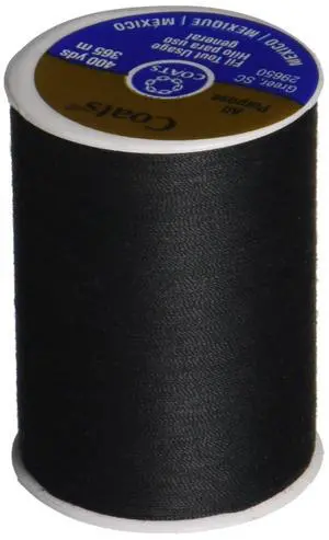 230A-2 Dual Duty All-Purpose Thread, 400 Yards/1 Spool of Yarn, Black 230A-2 Dual Duty All-Purpose Thread, 400 Yards/1 Spool of Yarn, Black
