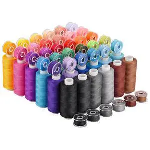 72 pcs Sewing Thread Kit, 36 Colors 400yd Polyester Thread with Matched 36 Colors Bobbins, Thread for Sewing for Hand & Sewing Machine, Emergency and Travel, DIY and Home. 72 pcs Sewing Thread Kit, 36 Colors 400yd Polyester Thread with Matched 36 Colors Bobbins, Thread for Sewing for Hand & Sewing Machine, Emergency and Travel, DIY and Home.