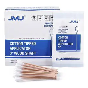 Medical Cotton Swabs, Cotton Swabs with Wooden Sticks, 1000 Count Medical Cotton Swabs, Cotton Swabs with Wooden Sticks, 1000 Count