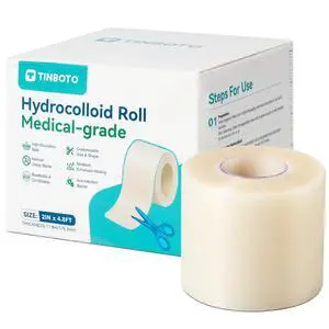Hydrocolloid Roll for Wound Care, Hydrocolloid Bandages with Self-Adhesive, Cut-to-Size Patch Bandages, Ultra Absorbent, Waterproof, First Aid Kit Essential (2IN*4.8FT) Hydrocolloid Roll for Wound Care, Hydrocolloid Bandages with Self-Adhesive, Cut-to-Size Patch Bandages, Ultra Absorbent, Waterproof, First Aid Kit Essential (2IN*4.8FT)