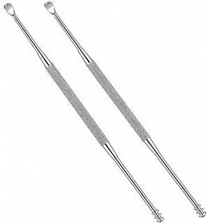 2 Pack - Stainless Steel Ear Spoon Portable Double-Ended Ear Pick Ear Wax Removal Tools Cleaning Ear Cleaner Spoon Spiral Ear Clean Tool 2 Pack - Stainless Steel Ear Spoon Portable Double-Ended Ear Pick Ear Wax Removal Tools Cleaning Ear Cleaner Spoon Spiral Ear Clean Tool