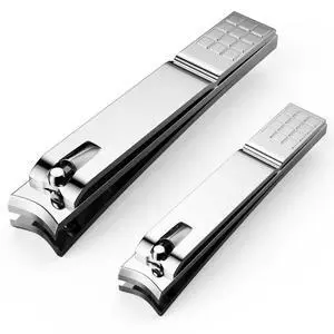 Nail Clippers Set - Toenail Clippers & Fingernail Clipper Combo, Dual-Size Stainless Steel Nail Cutters for Home/Travel, Anti-Slip Grip, Ingrown Nail Care Tool (Silvery-Large/Small) Nail Clippers Set - Toenail Clippers & Fingernail Clipper Combo, Dual-Size Stainless Steel Nail Cutters for Home/Travel, Anti-Slip Grip, Ingrown Nail Care Tool (Silvery-Large/Small)