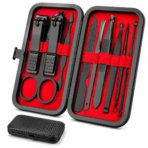 Nail Clipper Set - Professional Manicure Set 10 PCS Stainless Steel Nail Kit with Travel Case, Nail Clippers Set Gift for Men Women Nail Clipper Set - Professional Manicure Set 10 PCS Stainless Steel Nail Kit with Travel Case, Nail Clippers Set Gift for Men Women