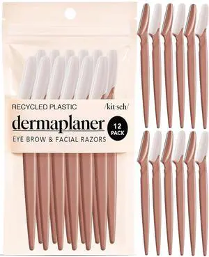 Dermaplane Razor for Women Face Face Razors for Women & Men, Eye Brow Razors & Face Shaver Exfoliating Facial Razor & Dermaplaner as Skin Care Tool for Smoother Skin - Terracotta, 12 pcs Dermaplane Razor for Women Face Face Razors for Women & Men, Eye Brow Razors & Face Shaver Exfoliating Facial Razor & Dermaplaner as Skin Care Tool for Smoother Skin - Terracotta, 12 pcs