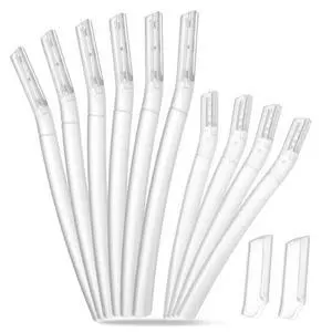 Dermaplane Razor for Women Face, 10PCS Eyebrow Razors, Dermaplaning Tool with Storage Case, Professional Face Razors for Peach Fuzz Removal, Eyebrow Shaping, Smooth Skin & Gentle Exfoliation Dermaplane Razor for Women Face, 10PCS Eyebrow Razors, Dermaplaning Tool with Storage Case, Professional Face Razors for Peach Fuzz Removal, Eyebrow Shaping, Smooth Skin & Gentle Exfoliation