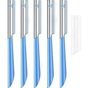 Women Facial Razor for Hair Removal - Dermaplaning Tool Peach Fuzz Trimmer, Fine Hair Remover Eyebrow Razors and Dermaplane Face Shavers Women's Exfoliating for Sensitive Skin Essential Travel Women Facial Razor for Hair Removal - Dermaplaning Tool Peach Fuzz Trimmer, Fine Hair Remover Eyebrow Razors and Dermaplane Face Shavers Women's Exfoliating for Sensitive Skin Essential Travel