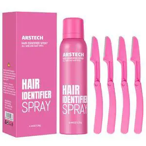 Hair Identifier Spray for Face Shaving Dermaplaning Tool Skin Body Dermaplaning Spray for Women with 4 Face Razor for Face Shaver Hair Removal Kit Excess Hair Dermaplane Razor for Women Face Hair Identifier Spray for Face Shaving Dermaplaning Tool Skin Body Dermaplaning Spray for Women with 4 Face Razor for Face Shaver Hair Removal Kit Excess Hair Dermaplane Razor for Women Face