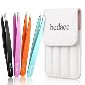 Tweezers for Women and Men Facial Hair,Thickened 430 Stainless Steel High Precision and Comfort Slant point Flat Hook tweezer for Eyebrows Ingrown Hair Tweezers for Women and Men Facial Hair,Thickened 430 Stainless Steel High Precision and Comfort Slant point Flat Hook tweezer for Eyebrows Ingrown Hair
