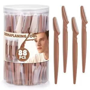 88 Pcs Terracotta Dermaplaning Tool & Face Razors for Women in Storage Jar Aesthetic Eyebrow Razor for Women & Men, Precision Face Shaver with Safety Covers, Skincare Gift for Women 88 Pcs Terracotta Dermaplaning Tool & Face Razors for Women in Storage Jar Aesthetic Eyebrow Razor for Women & Men, Precision Face Shaver with Safety Covers, Skincare Gift for Women