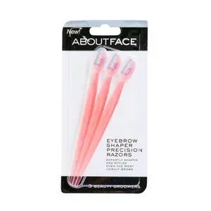 Facial Razor & Eyebrow Shaper (3 Ct) - Removes Peach Fuzz on Cheeks, Chin, or Forehead & Delicately Shapes Eyebrows Facial Razor & Eyebrow Shaper (3 Ct) - Removes Peach Fuzz on Cheeks, Chin, or Forehead & Delicately Shapes Eyebrows