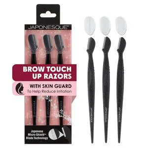 Eyebrow Razor with Ultra-Sharp Stainless Steel Blades, for Removal of Facial Hair on Women. Also acts as a Dermaplane Razor to Remove Peach Fuzz & Exfoliate the face -Travel Cap Included Eyebrow Razor with Ultra-Sharp Stainless Steel Blades, for Removal of Facial Hair on Women. Also acts as a Dermaplane Razor to Remove Peach Fuzz & Exfoliate the face -Travel Cap Included