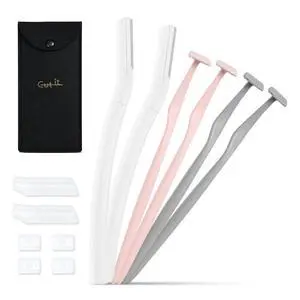 Eyebrow Razors w/Dermaplane Razors Set - Japanese Razors - Small Face Razors for Peach Fuzz and Fine Hair, Multipurpose Exfoliating Dermaplaning Tools for Women and Men Eyebrow Razors w/Dermaplane Razors Set - Japanese Razors - Small Face Razors for Peach Fuzz and Fine Hair, Multipurpose Exfoliating Dermaplaning Tools for Women and Men