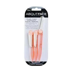 Beauty Fuzz-Free Fold-n-Go Groomers - 3 Folding Beauty Groomers for Hair Removal, Ideal for Shaving, Exfoliating, and Brow Shaping, Japanese Steel Gently Removes Facial Hair Beauty Fuzz-Free Fold-n-Go Groomers - 3 Folding Beauty Groomers for Hair Removal, Ideal for Shaving, Exfoliating, and Brow Shaping, Japanese Steel Gently Removes Facial Hair