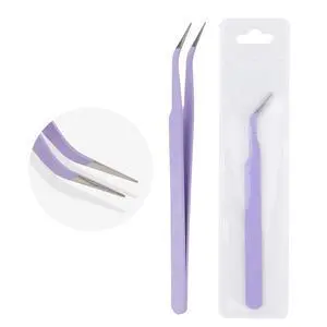 Lash Tweezers for Eyelash Extensions, Precision Fiber Stainless Steel Lash Applicator Tool for False Eyelashes, Precision Fiber Mega Volume lash-tweezers Use at Home Lash Tweezers for Eyelash Extensions, Precision Fiber Stainless Steel Lash Applicator Tool for False Eyelashes, Precision Fiber Mega Volume lash-tweezers Use at Home
