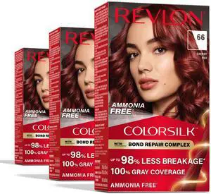 with Bond Repair Complex, Red Permanent Hair Color, 100% Gray Coverage, Ammonia Free Hair Dye, Vegan Keratin, 66 Cherry Red (Pack of 3) with Bond Repair Complex, Red Permanent Hair Color, 100% Gray Coverage, Ammonia Free Hair Dye, Vegan Keratin, 66 Cherry Red (Pack of 3)