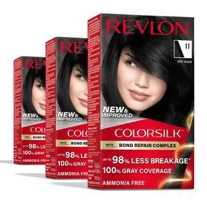 with Bond Repair Complex, Black Permanent Hair Color, 100% Gray Coverage, Ammonia Free Hair Dye, Vegan Keratin, 11 Soft Black (Pack of 3) with Bond Repair Complex, Black Permanent Hair Color, 100% Gray Coverage, Ammonia Free Hair Dye, Vegan Keratin, 11 Soft Black (Pack of 3)