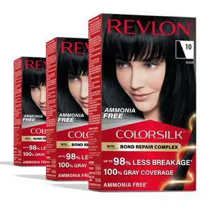with Bond Repair Complex, Black Permanent Hair Color, 100% Gray Coverage, Ammonia Free Hair Dye, Vegan Keratin, 10 Black (Pack of 3) with Bond Repair Complex, Black Permanent Hair Color, 100% Gray Coverage, Ammonia Free Hair Dye, Vegan Keratin, 10 Black (Pack of 3)