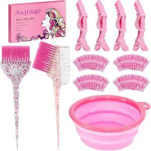 11pcs Hair Coloring Kit - Professional Salon Tools for DIY Mixing, Includes Clips, Bowl, Dye Brush, Earmuffs - Perfect for Bleaching and Dye 11pcs Hair Coloring Kit - Professional Salon Tools for DIY Mixing, Includes Clips, Bowl, Dye Brush, Earmuffs - Perfect for Bleaching and Dye