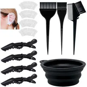 12 Pcs Hair Bleach Kit Professional Hair Coloring Products with Hair Dye Brush, Hair Color Bowl, Earmuffs, Hair Clips for Salon Hair Dye, Hair Color at Home, Hair Highlighting 12 Pcs Hair Bleach Kit Professional Hair Coloring Products with Hair Dye Brush, Hair Color Bowl, Earmuffs, Hair Clips for Salon Hair Dye, Hair Color at Home, Hair Highlighting
