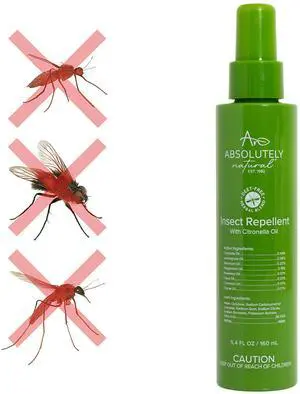 Mosquito Repellent for Outdoor Patio DEET-Free Bug Spray with Citronella Non-Sticky, Long-Lasting Fresh Scent Insect Repellent - 5.4oz Mosquito Repellent for Outdoor Patio DEET-Free Bug Spray with Citronella Non-Sticky, Long-Lasting Fresh Scent Insect Repellent - 5.4oz