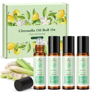 Citronella Oil Roll On for Camping Travel, 4 PCS X 0.34 fl oz Natural Lemongrass Oils, Essentials for Tent Camping, Hiking, Patio,Summer Camp, Camping Must Haves, Gift for Outdoor Lovers Citronella Oil Roll On for Camping Travel, 4 PCS X 0.34 fl oz Natural Lemongrass Oils, Essentials for Tent Camping, Hiking, Patio,Summer Camp, Camping Must Haves, Gift for Outdoor Lovers