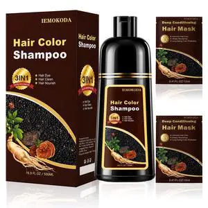 Chestnut Brown Hair Dye Shampoo 3 in 1 for Gray Hair Coverage, Long-lasting Hair Color Shampoo Easy At-Home Use, Safe and Gentle Formula for All Hair Types 16.9 Fl Oz (Chestnut Brown) Chestnut Brown Hair Dye Shampoo 3 in 1 for Gray Hair Coverage, Long-lasting Hair Color Shampoo Easy At-Home Use, Safe and Gentle Formula for All Hair Types 16.9 Fl Oz (Chestnut Brown)