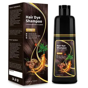 Dark Brown Hair Dye Shampoo - Natural Nutrition for Gray Hair Coverage, 3 in 1 Shampoo for women, Semi Permanent Hair Color for Instant, Lasts 30 Days/Natural herbal Ingredients, 150 ML/5.07 OZ Dark Brown Hair Dye Shampoo - Natural Nutrition for Gray Hair Coverage, 3 in 1 Shampoo for women, Semi Permanent Hair Color for Instant, Lasts 30 Days/Natural herbal Ingredients, 150 ML/5.07 OZ