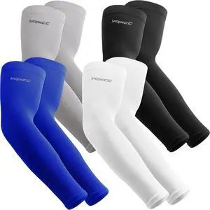 4 Pairs Arm Sleeves for Men Women, UPF 50 UV Sun Protection Cooling Sports Compression Sleeves for Golf Basketball 4 Pairs Arm Sleeves for Men Women, UPF 50 UV Sun Protection Cooling Sports Compression Sleeves for Golf Basketball