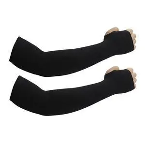 Sun Protection Arm Sleeves With Thumb Holes for Men Women, Cooling Compression UV Arm Cover, Outdoor Sports Sleeve (Black 1 pair) Sun Protection Arm Sleeves With Thumb Holes for Men Women, Cooling Compression UV Arm Cover, Outdoor Sports Sleeve (Black 1 pair)