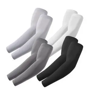 4 Pairs Arm Sleeves, Cooling UV Sun Protection Sports Compression for Men/Women Black+Dark Gray+Light Gray+White 4 Pairs Arm Sleeves, Cooling UV Sun Protection Sports Compression for Men/Women Black+Dark Gray+Light Gray+White