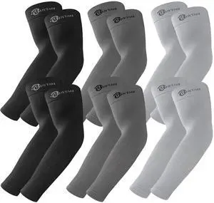 6 Pairs UV Sun Protection Arm Sleeves, UPF 50 Sports Cooling Arm Compression Sleeves for Men Women Teenager 6 Pairs UV Sun Protection Arm Sleeves, UPF 50 Sports Cooling Arm Compression Sleeves for Men Women Teenager