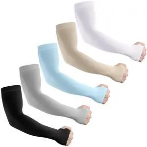 Arm Sleeves for Men & Women, Sun Protection Cooling Sleeves to Cover Arm Sport Sleeve for Football Cycling Golf Fishing (5 Pairs) Arm Sleeves for Men & Women, Sun Protection Cooling Sleeves to Cover Arm Sport Sleeve for Football Cycling Golf Fishing (5 Pairs)