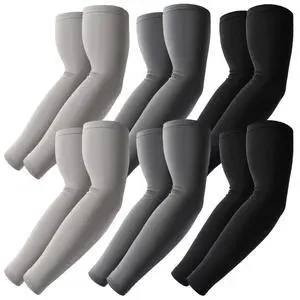 6 Pairs Arm Sleeves, Compression Arm Sleeves for Men Women,UPF50 UV Sun Protection Cooling Sleeves for Work Sport Tattoo Cover Up 6 Pairs Arm Sleeves, Compression Arm Sleeves for Men Women,UPF50 UV Sun Protection Cooling Sleeves for Work Sport Tattoo Cover Up