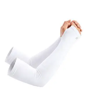 Sun Protection Cooling Arm Sleeves with Thumb Holes Golf Sport UV Arm Covers Gardening Outdoor (White,L) Sun Protection Cooling Arm Sleeves with Thumb Holes Golf Sport UV Arm Covers Gardening Outdoor (White,L)