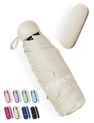 Travel Umbrella Compact with Case - Small Umbrellas for Rain, Lightweight Mini Sun Umbrella UV Protection, Folding Portable Umbrellas for Backpack, Pocket, Purse, Kids, Women, Girls, Tiny Size Travel Umbrella Compact with Case - Small Umbrellas for Rain, Lightweight Mini Sun Umbrella UV Protection, Folding Portable Umbrellas for Backpack, Pocket, Purse, Kids, Women, Girls, Tiny Size